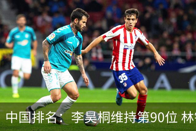 中国排名：李昊桐维持第90位 林钰鑫大幅提升